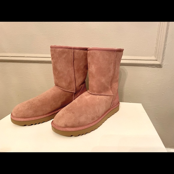 UGG Shoes Ugg Classic Short Pink Sheepskin Boots Size 8 Never Worn Poshmark